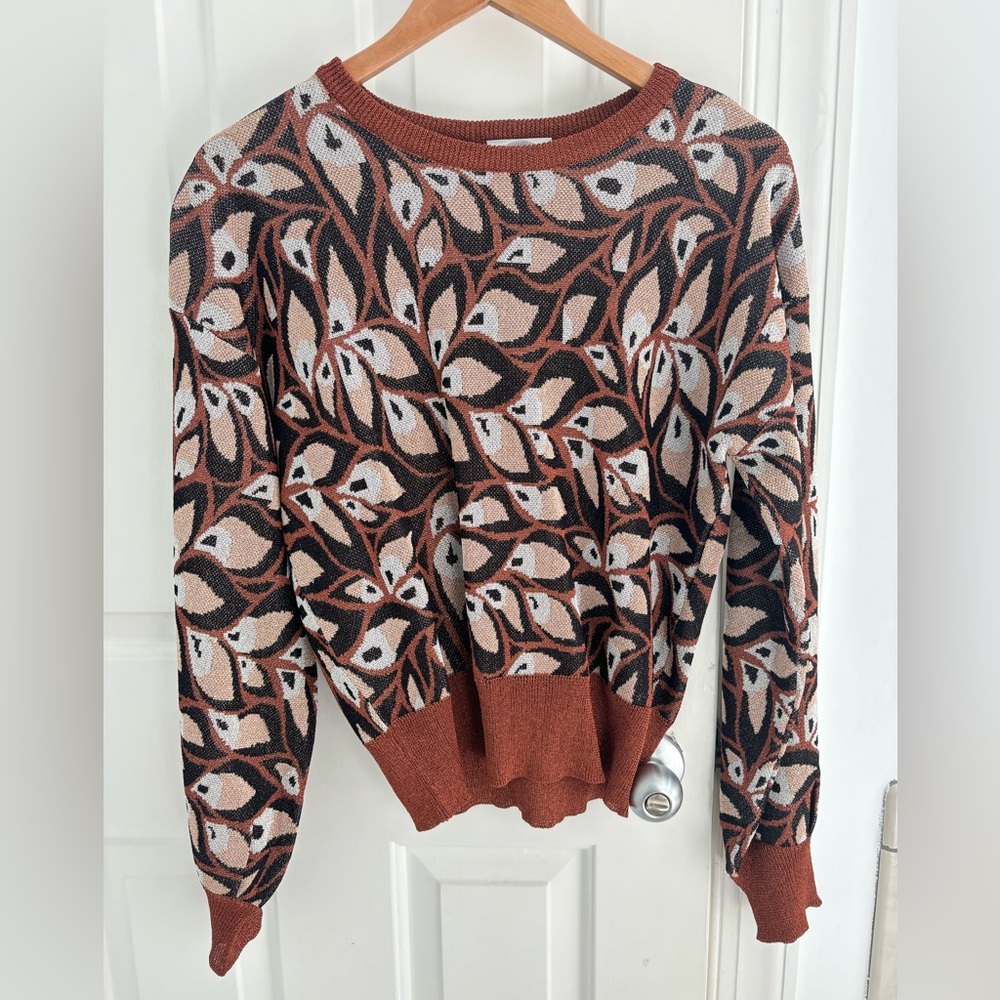 Happy Sheep Lurex Round Neck Sweater